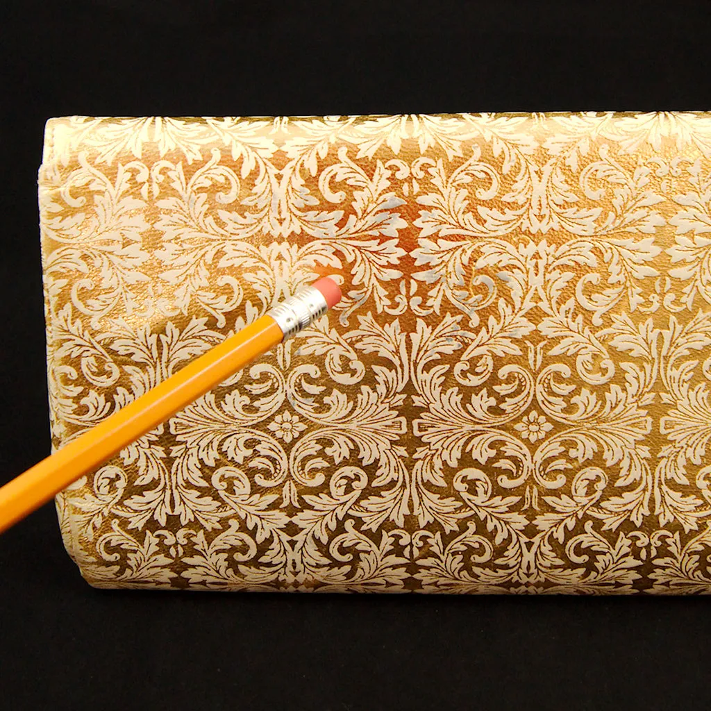 1950s Gold Embossed Clutch Bag