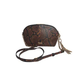 Aldo Brown Snake print Dome Crossbody Bag | Pre loved |