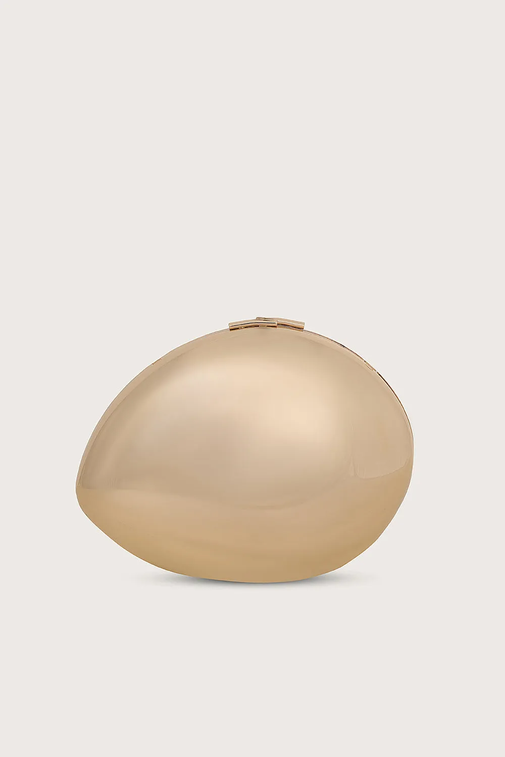 AMAYA Acrylic Pebble Clutch Bag in Gold