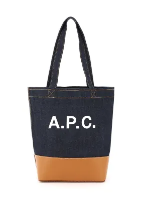 A.p.c. axel small denim tote bag