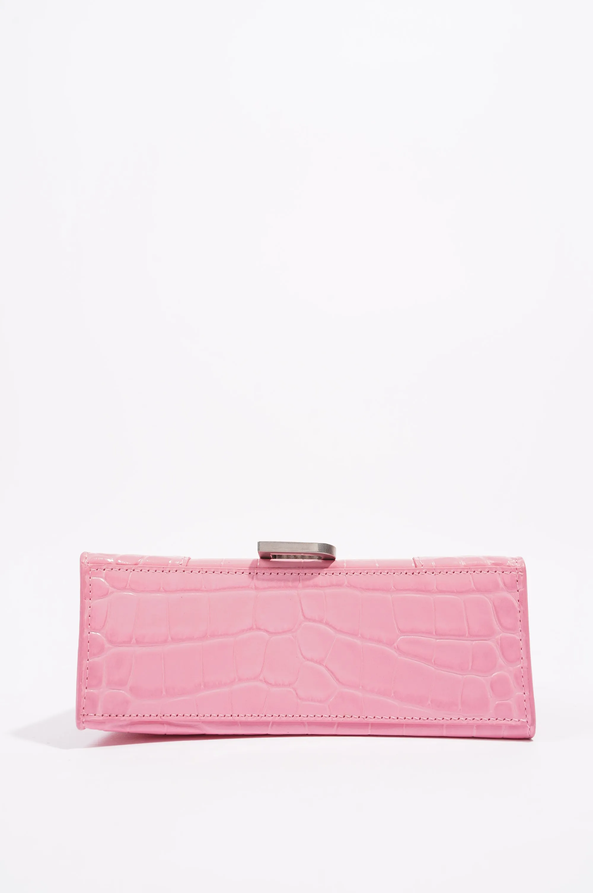 Balenciaga Hourglass Handbag Pink Leather XS