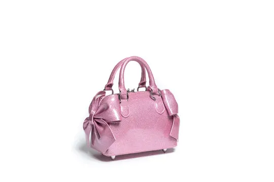 Mini Double Bow Tote - Bashful Blush Sparkle