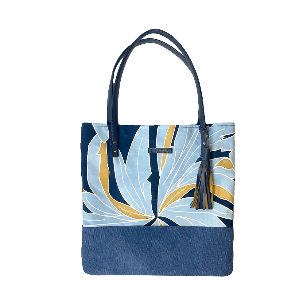 Batik Tote Bag (Canvas base) - Ocean Palma