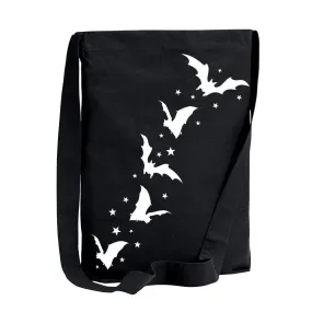 Bats And Stars Crossbody Sling Tote Bag