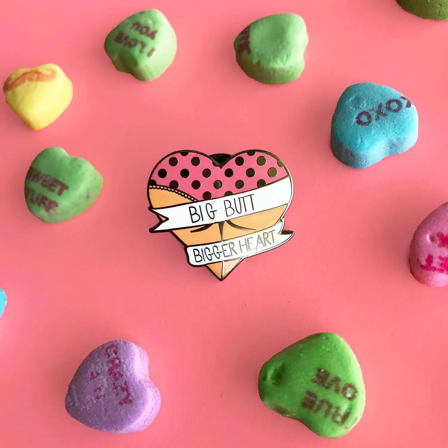 Big Butt Bigger Heart Enamel Pin