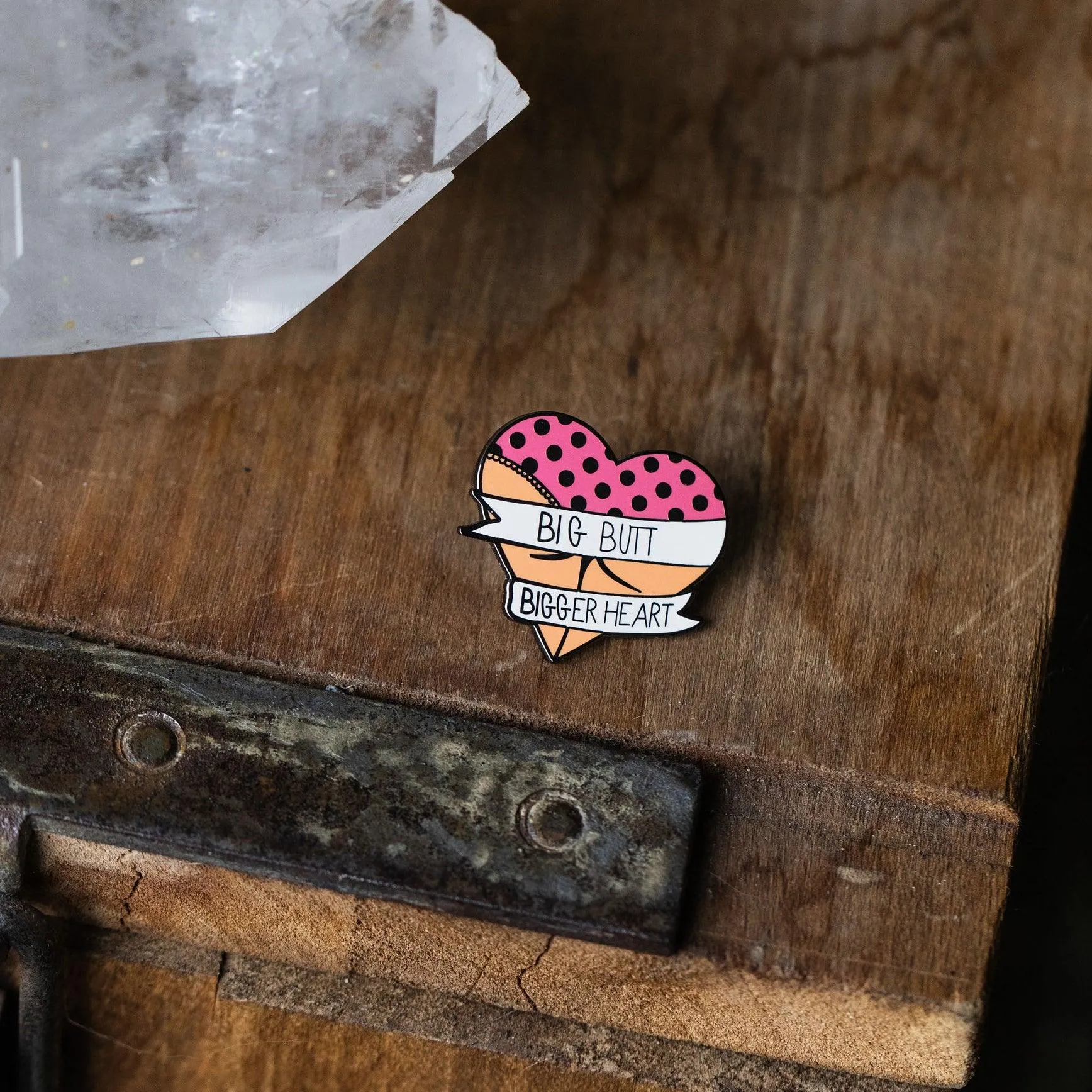 Big Butt Bigger Heart Enamel Pin