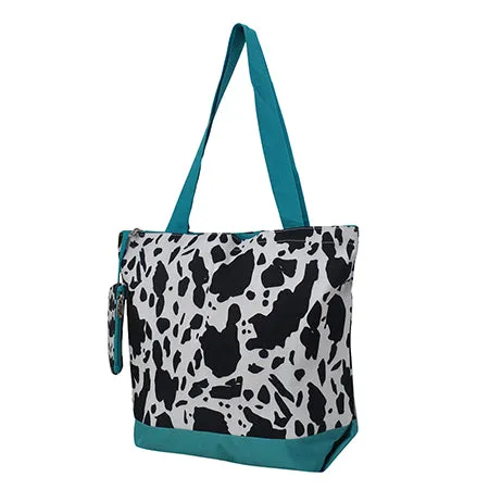 Black Cow Turquoise NGIL Canvas Tote Bag