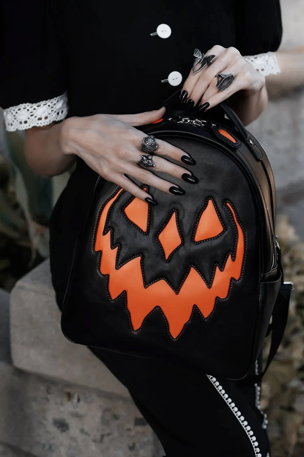 Black Haunted Hallows Backpack