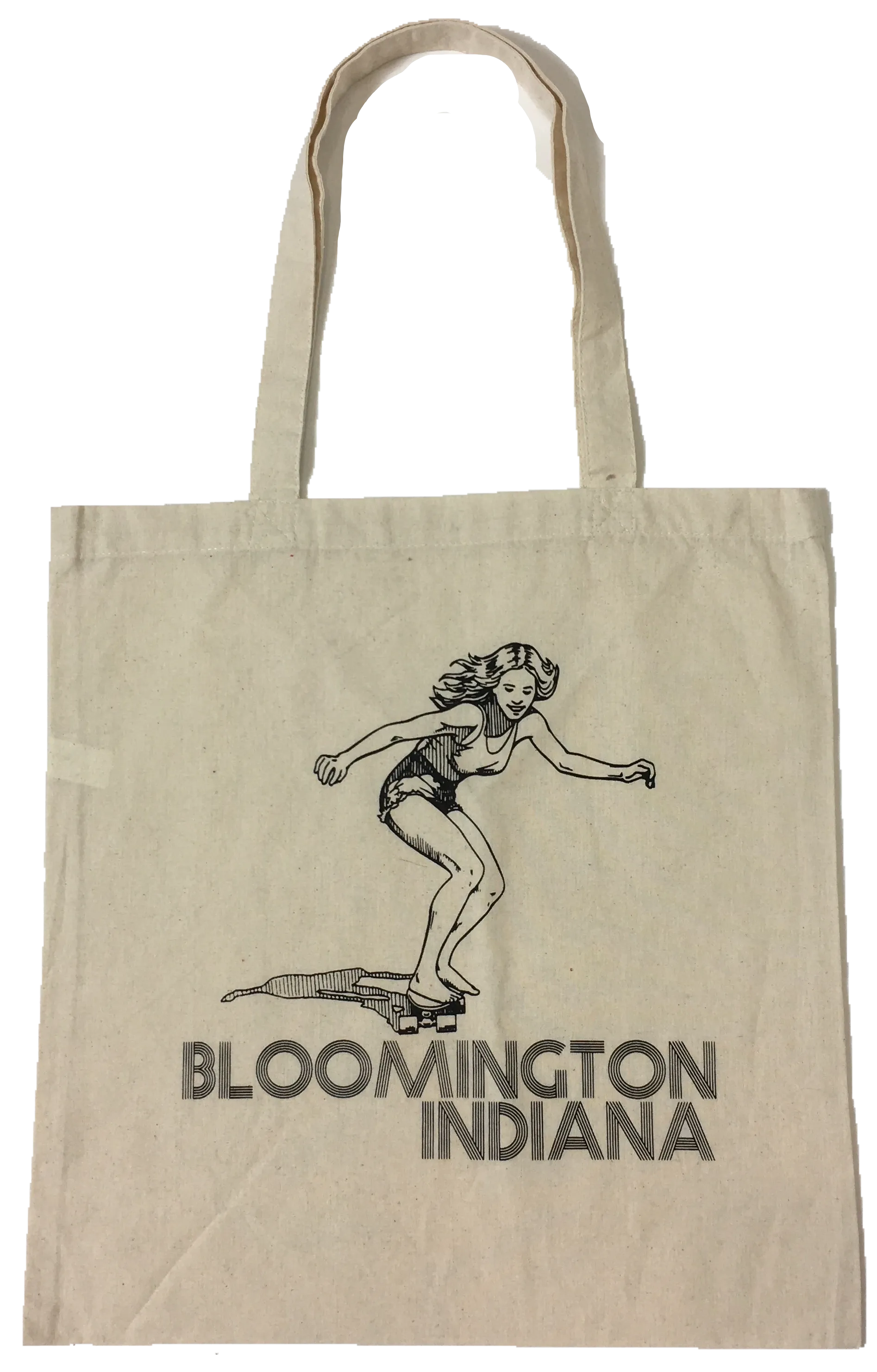 Bloomington Indiana Skater Girl Tote Bag