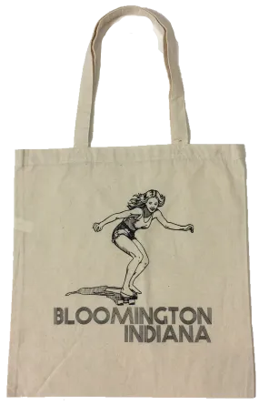 Bloomington Indiana Skater Girl Tote Bag