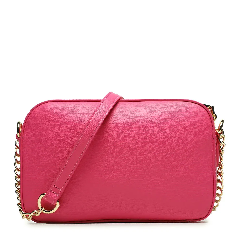 Borsa Donna a Tracolla con Micro Clutch LOVE MOSCHINO linea Hollies Fuxia