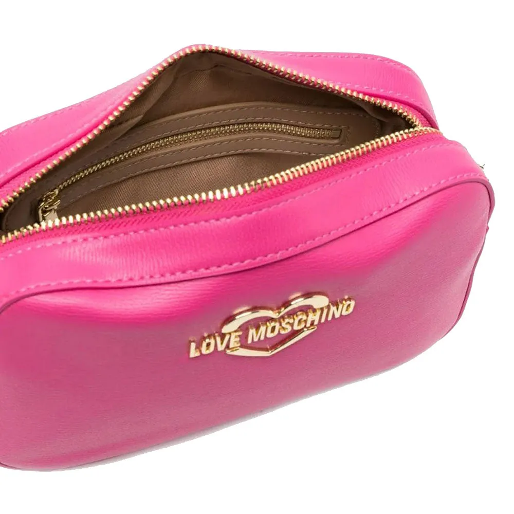 Borsa Donna a Tracolla con Micro Clutch LOVE MOSCHINO linea Hollies Fuxia