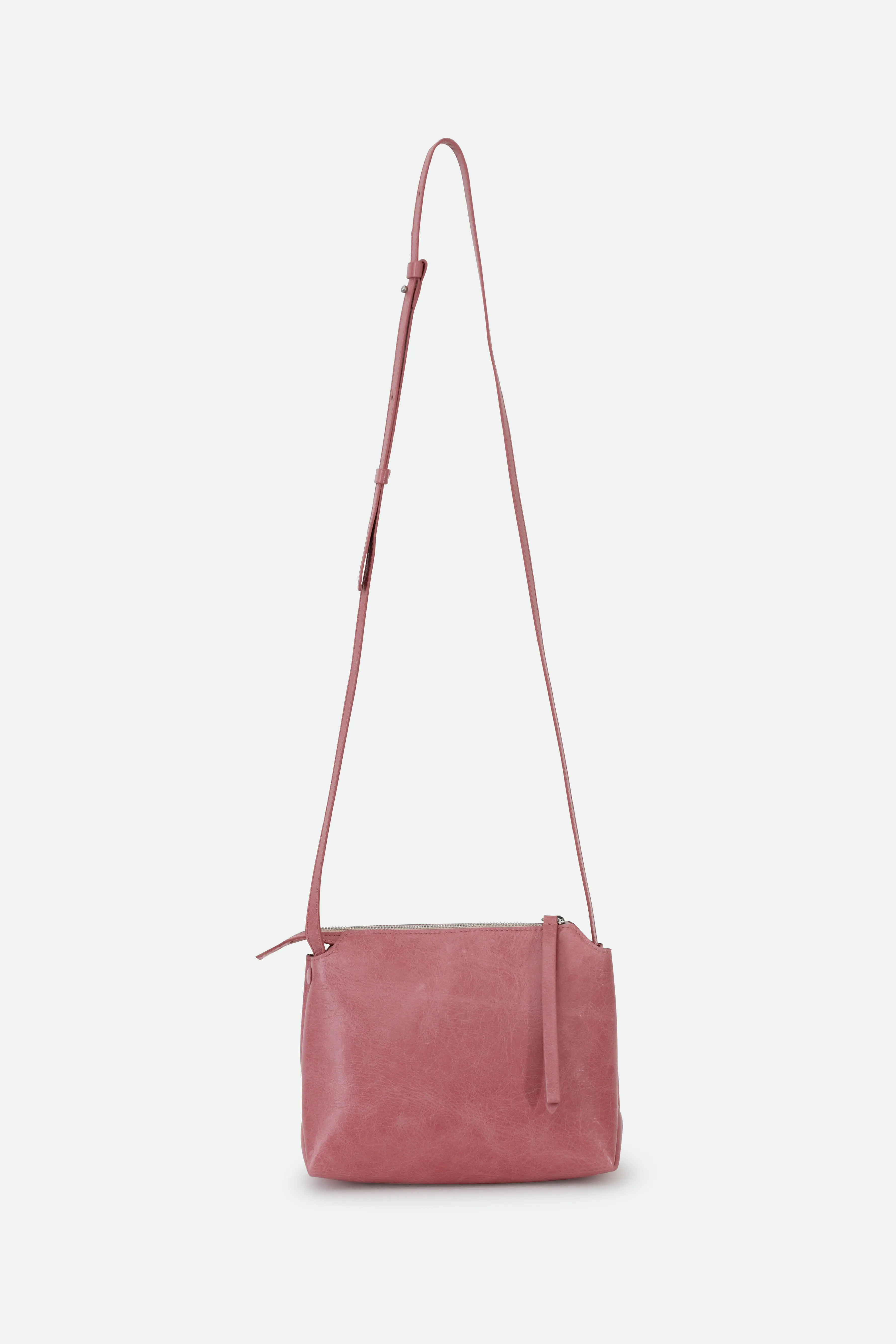 BRIDGET ITALIAN PATENT LEATHER CROSSBODY BAG IN PINK