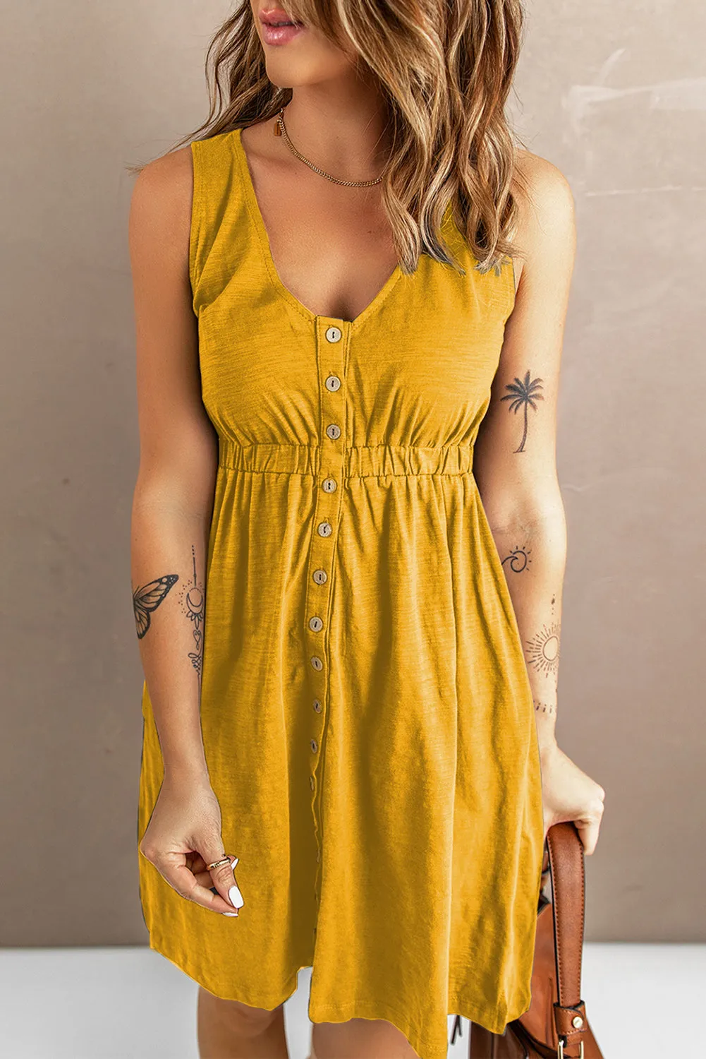 Button Me Up Tee Dress