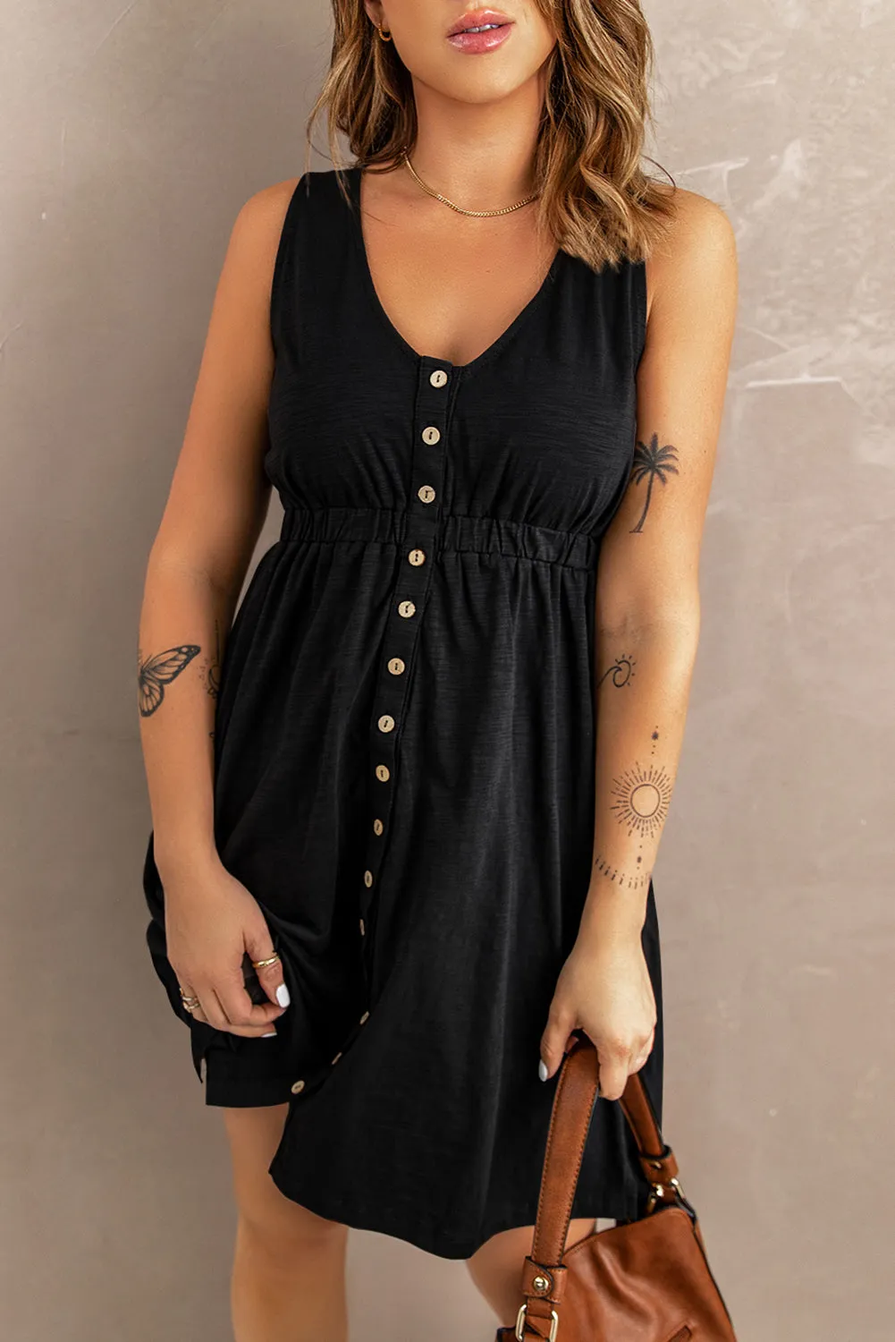 Button Me Up Tee Dress