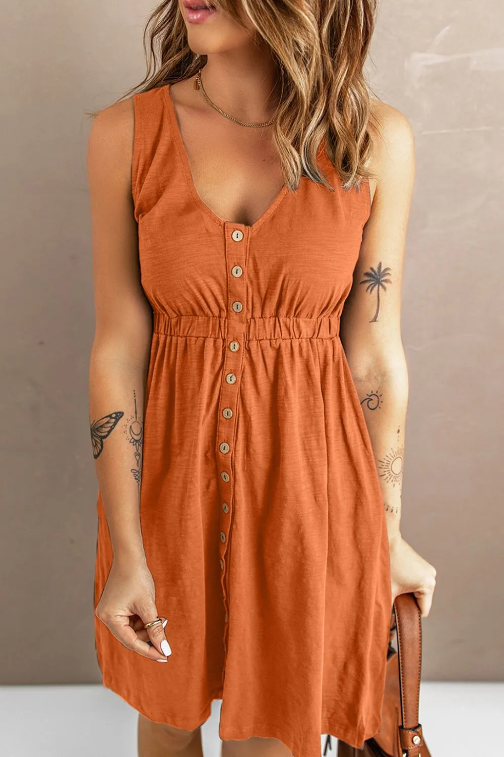 Button Me Up Tee Dress