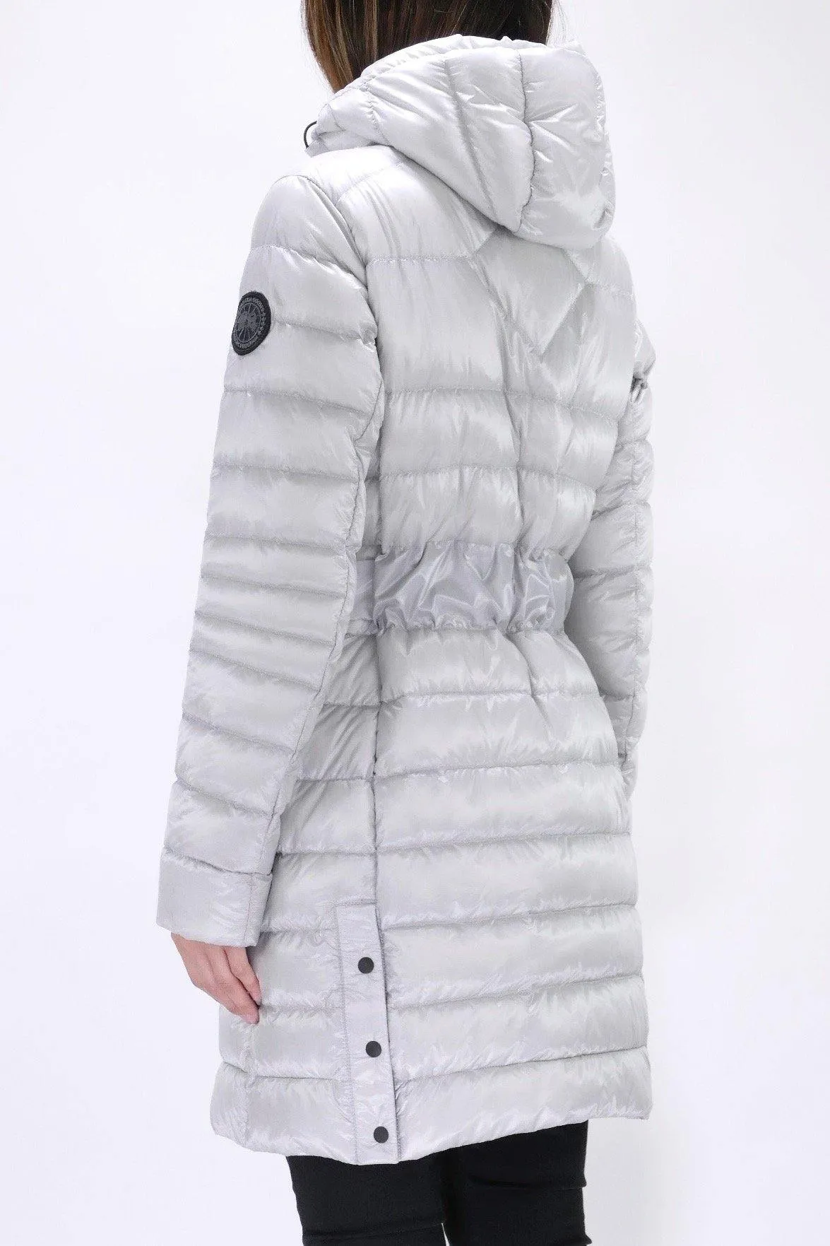 Canada Goose Womens Lite Jacket Cypress Hooded Black Label  - Silverbirch