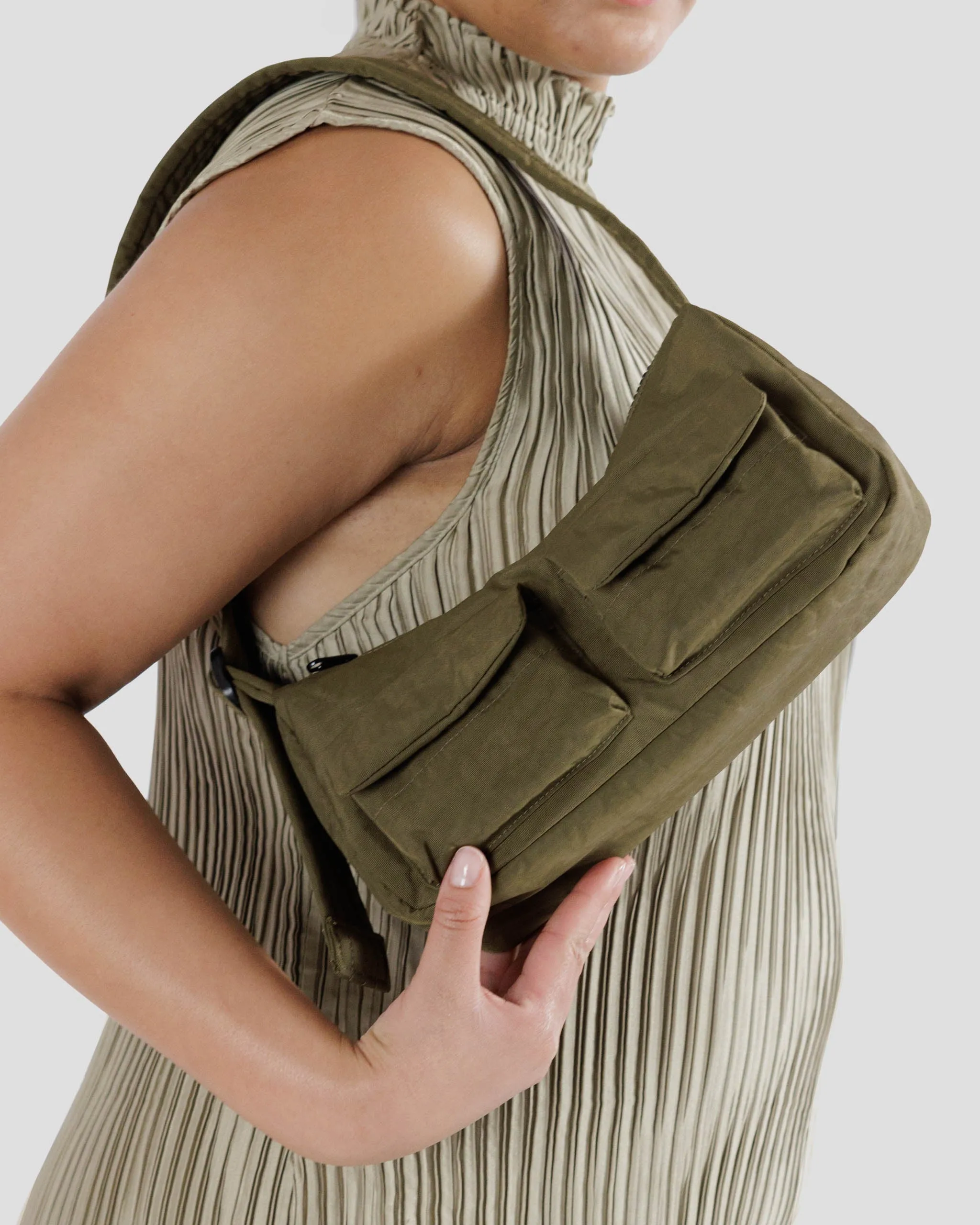 Cargo Shoulder Bag in Seaweed