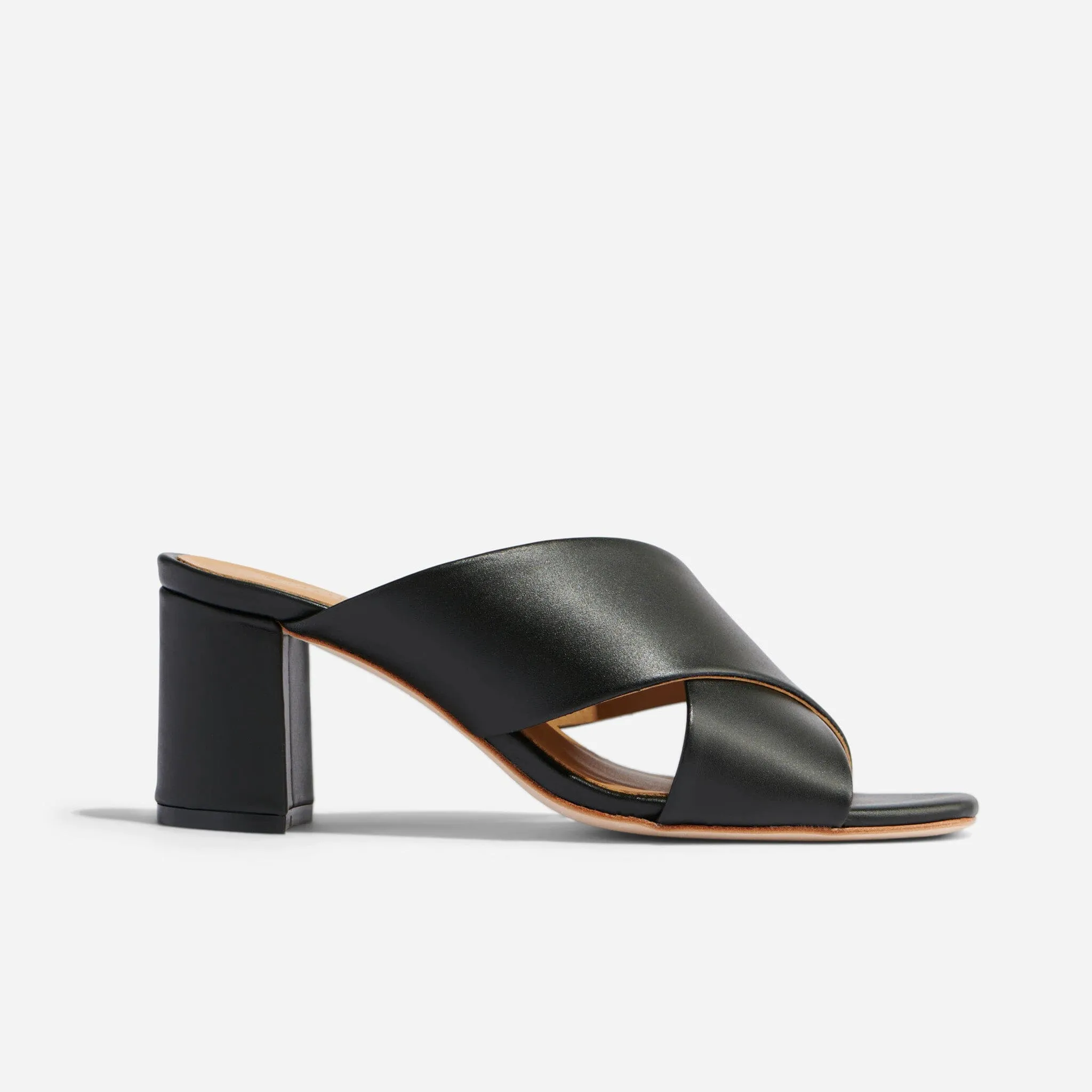 Carina Cross Strap Mule Black