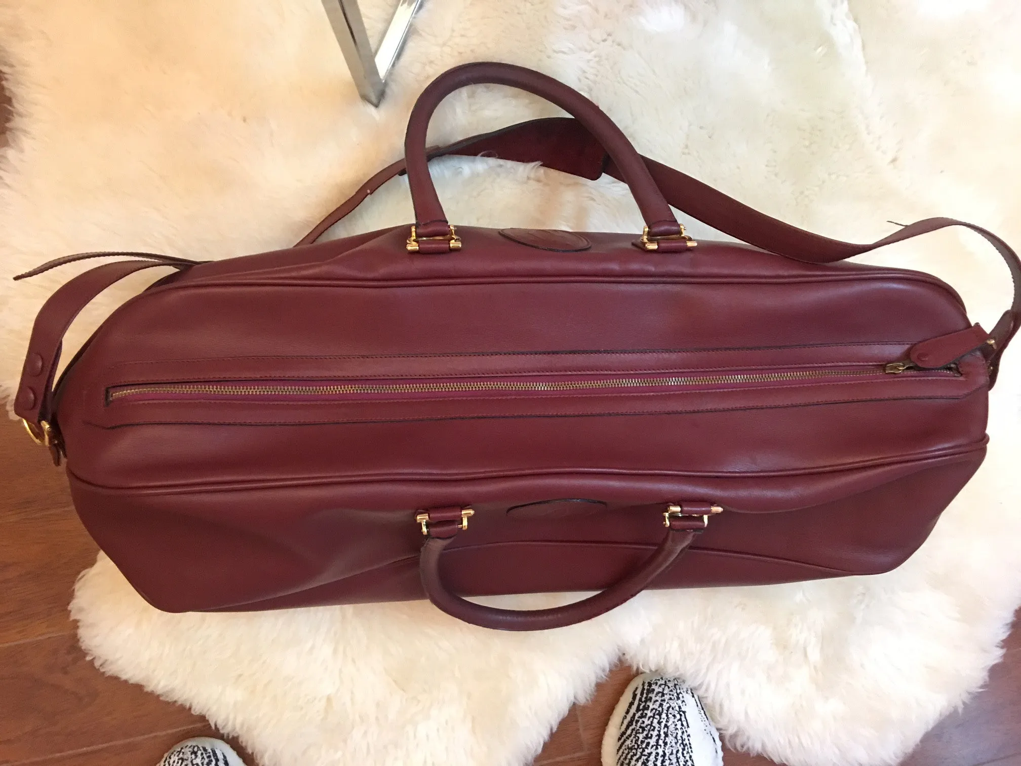 Cartier Boston Leather Travel bag