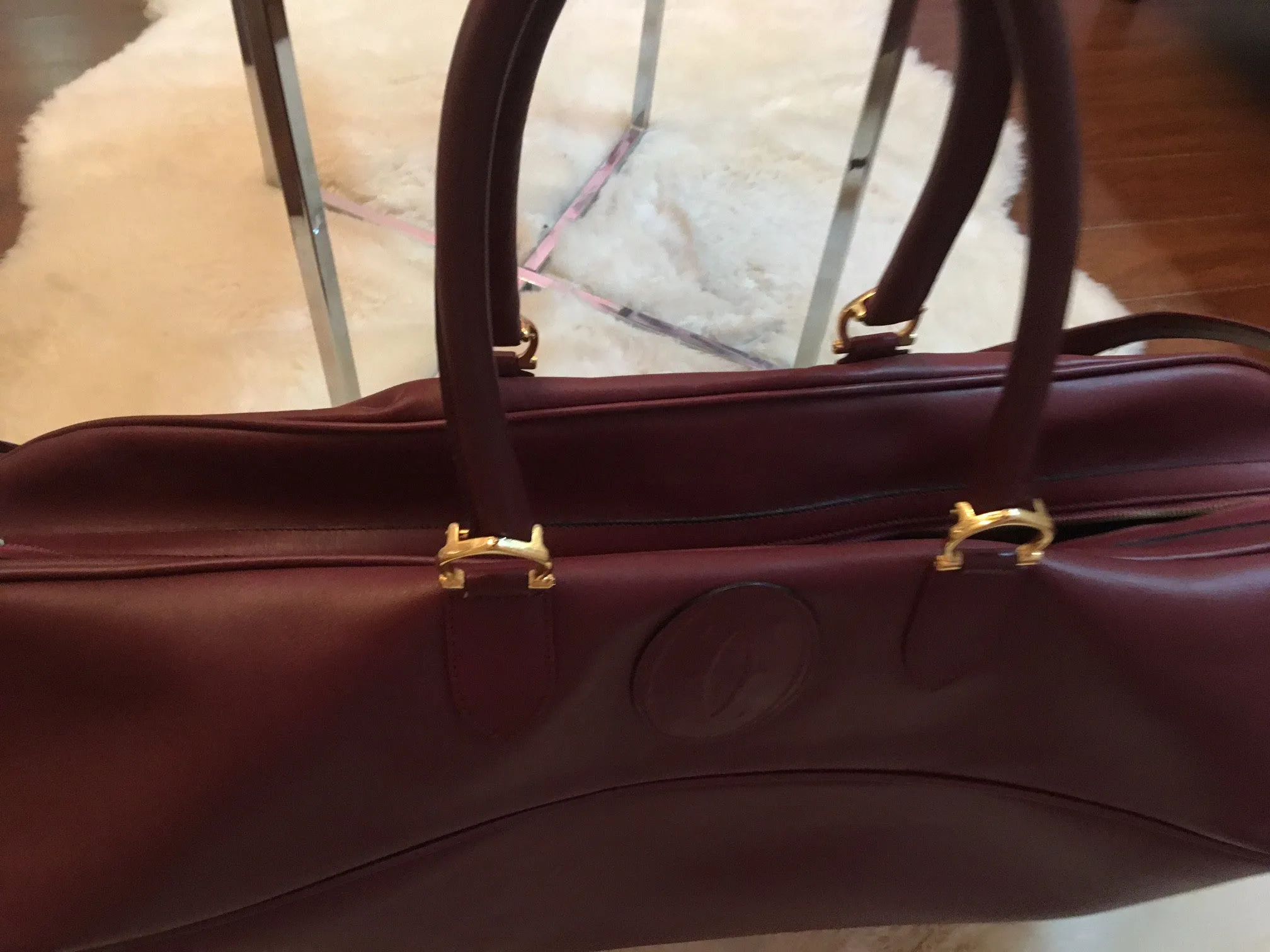 Cartier Boston Leather Travel bag