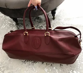 Cartier Boston Leather Travel bag