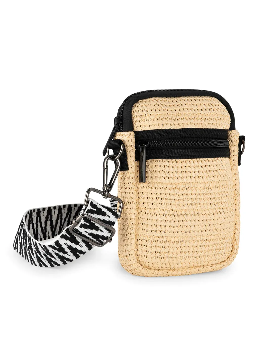 Casey Raffia Cellphone Bag