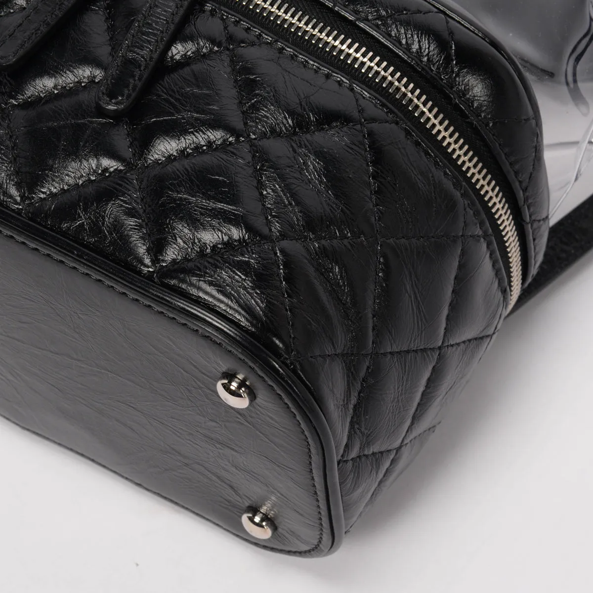 Chanel Black Quilted Calfskin Aquarium Backpack