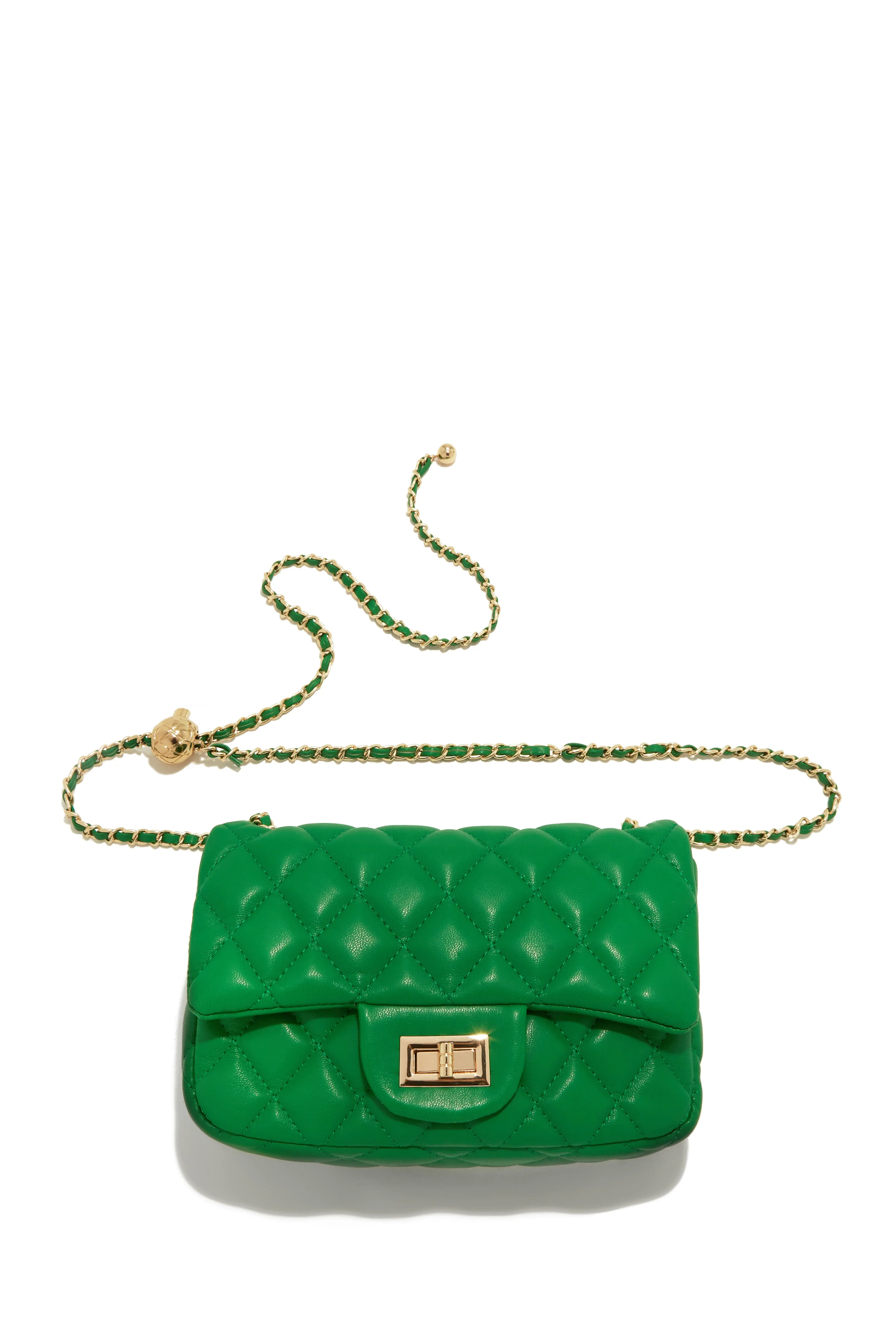 Christa Quilted Belt Bag - Green