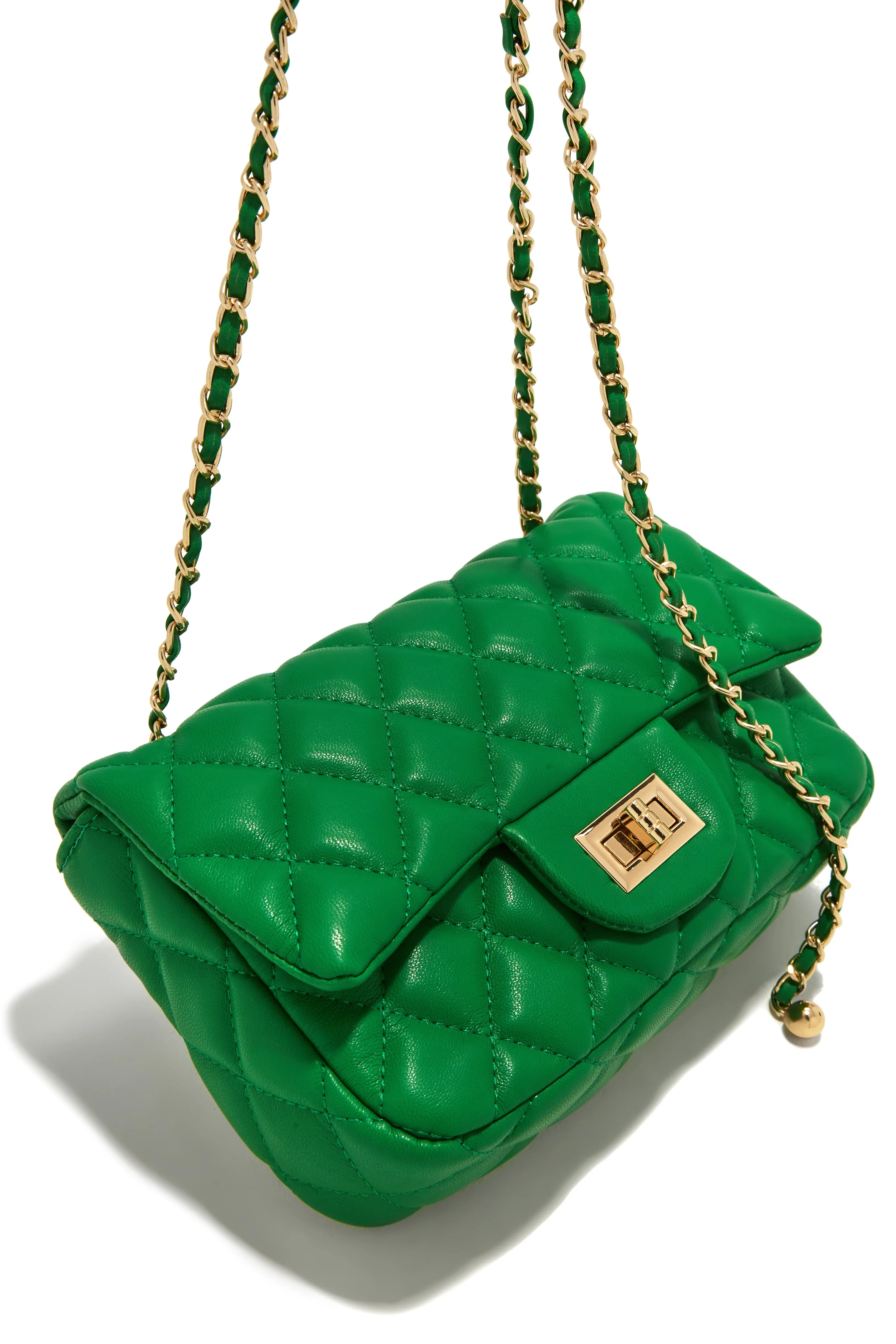 Christa Quilted Belt Bag - Green