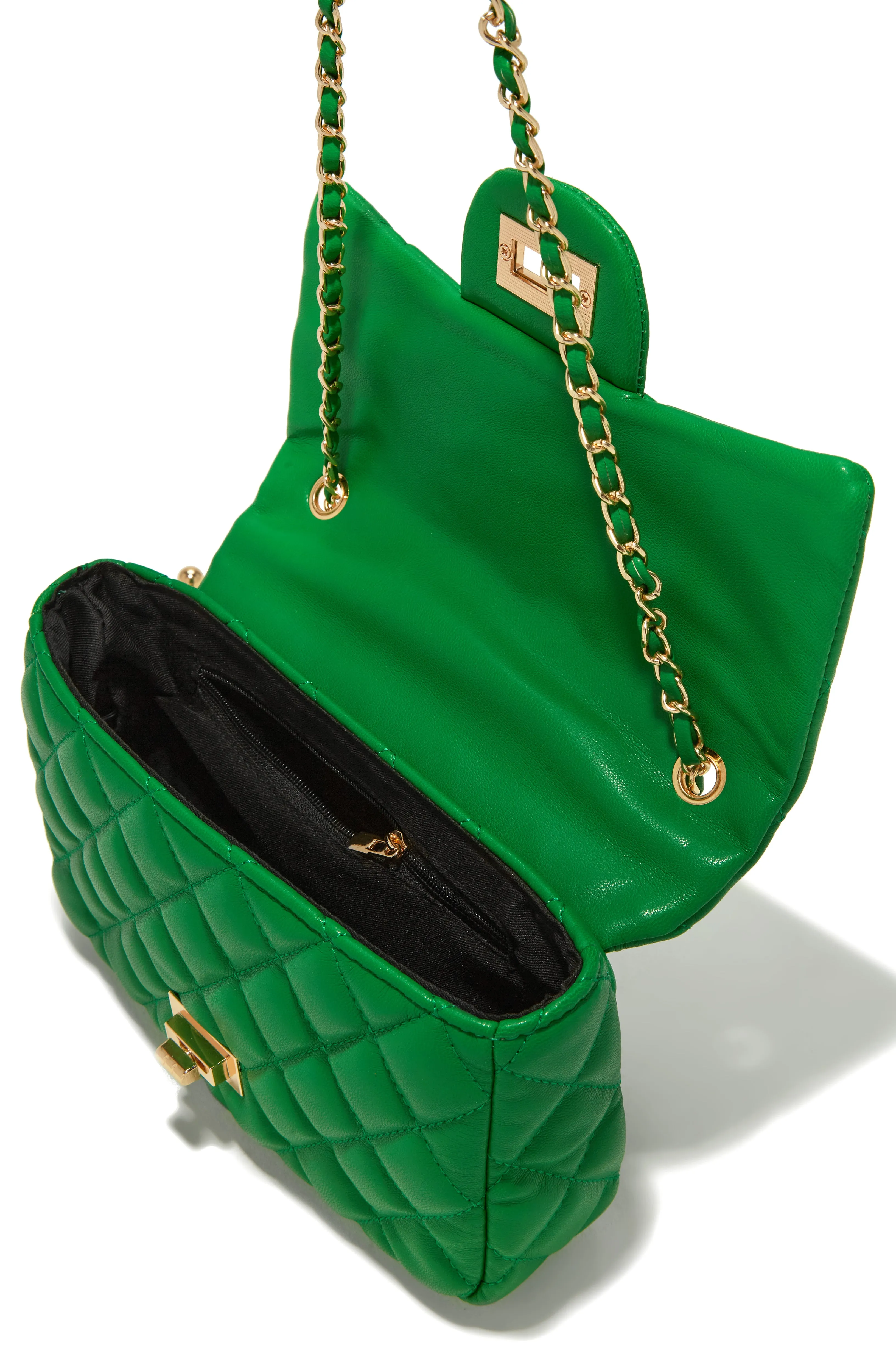 Christa Quilted Belt Bag - Green