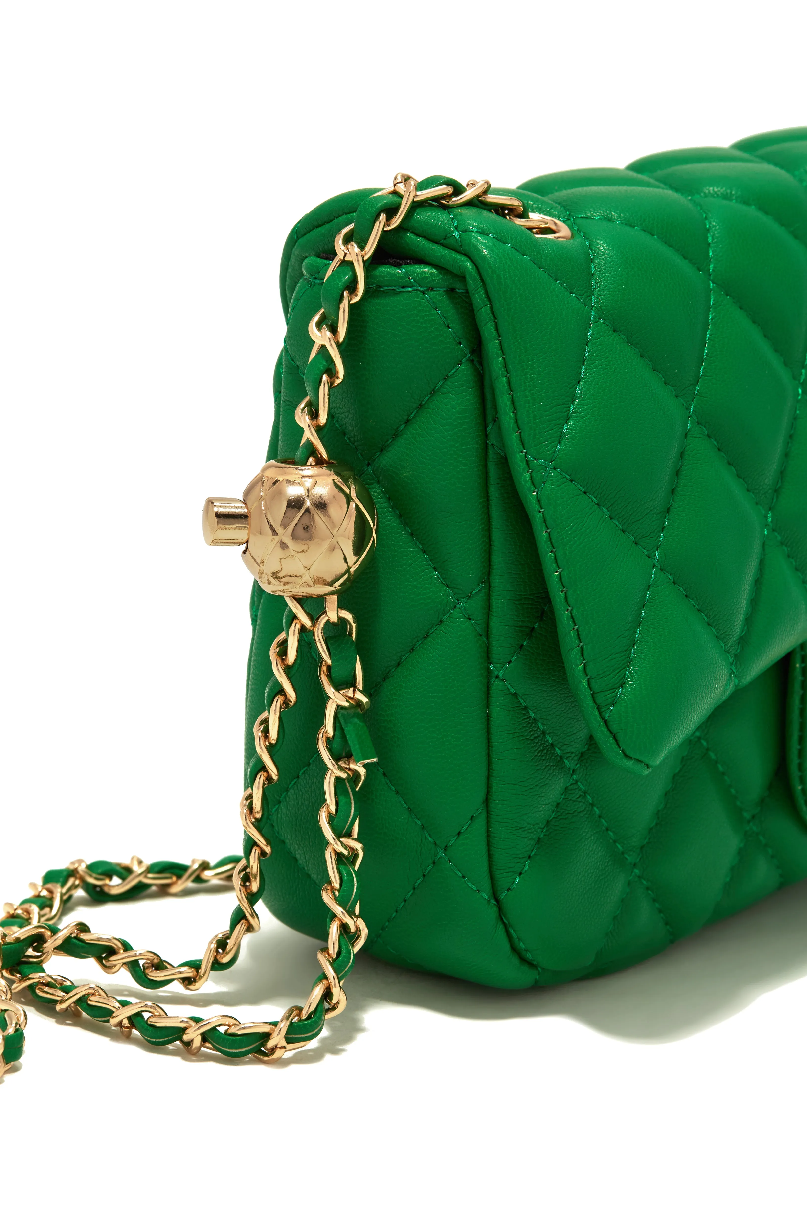 Christa Quilted Belt Bag - Green