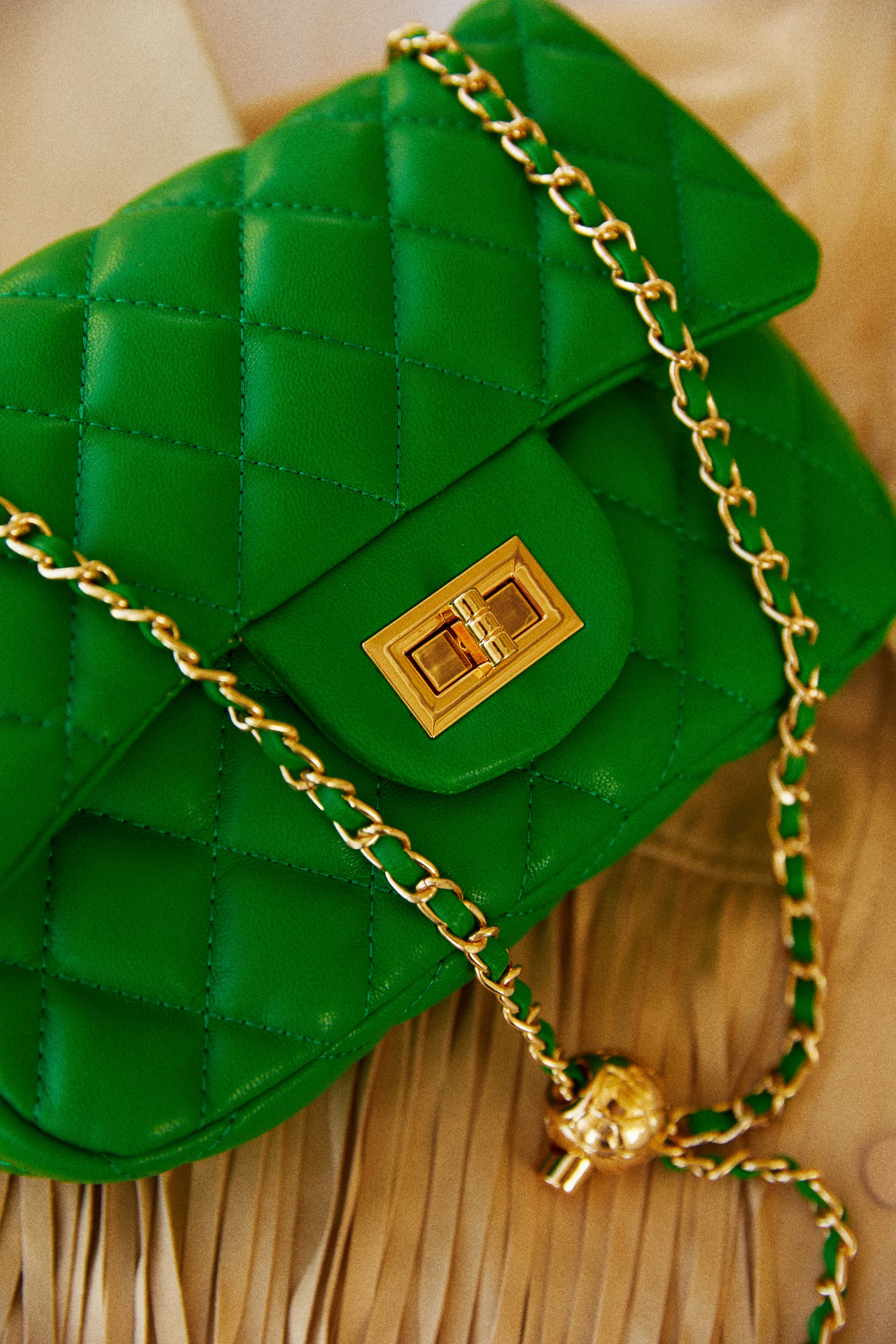 Christa Quilted Belt Bag - Green