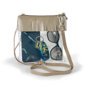 Clear Crossbody Purse W/ Fringe Trim