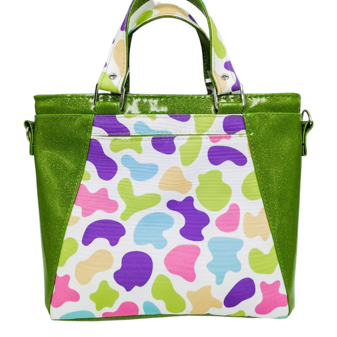 Colorful Cow Apothecary Handbag