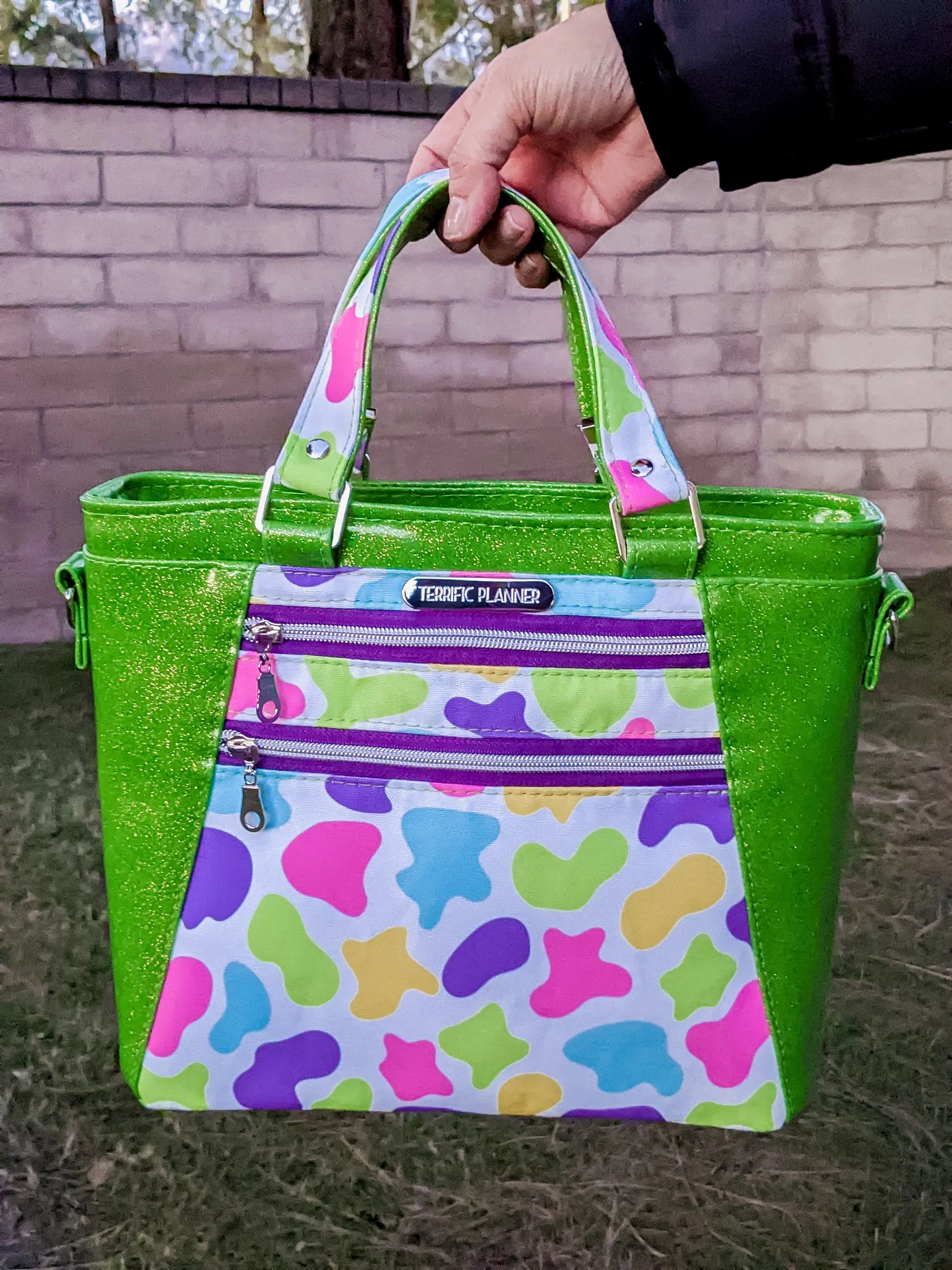 Colorful Cow Apothecary Handbag