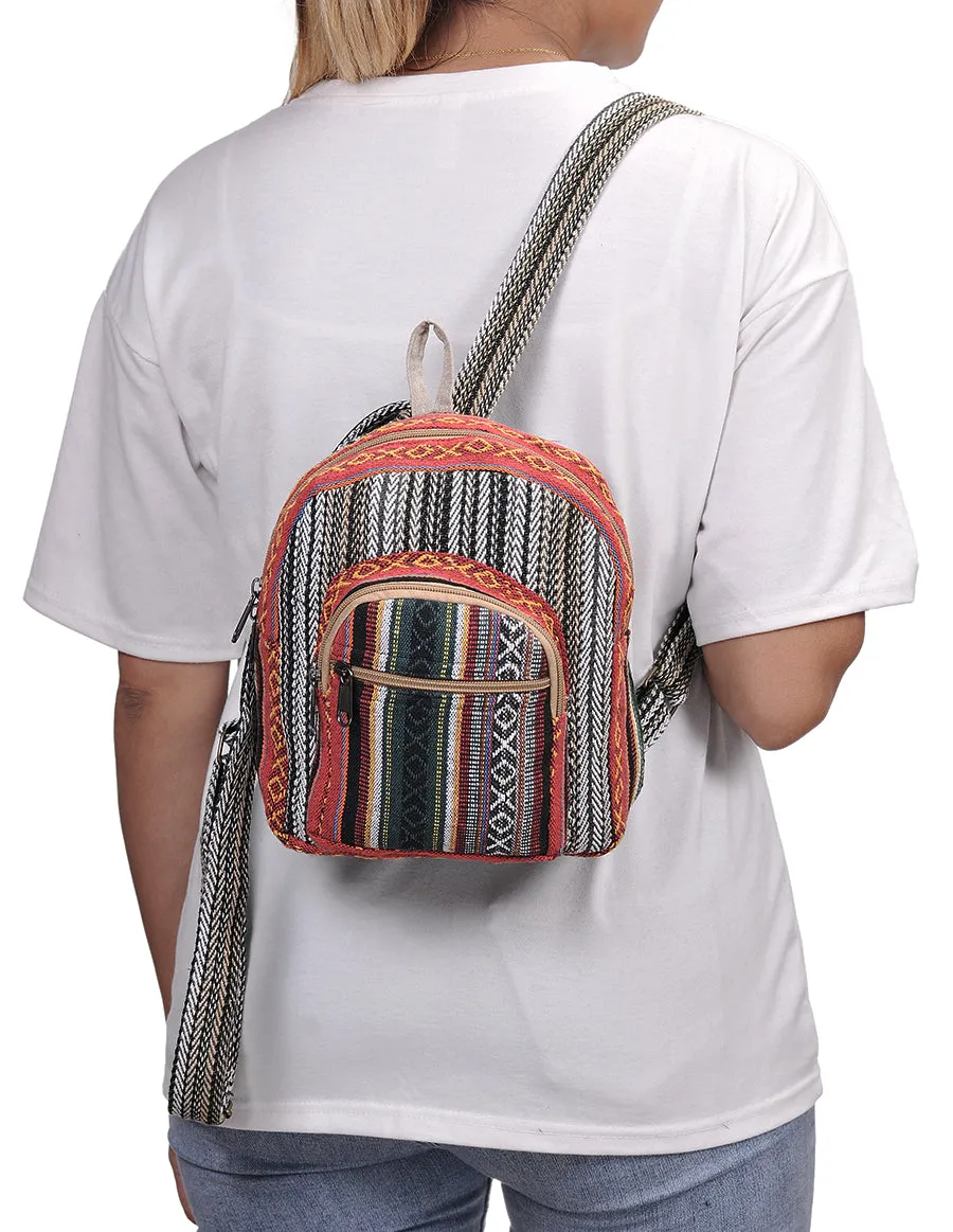 Cotton Mini Back Pack Bag