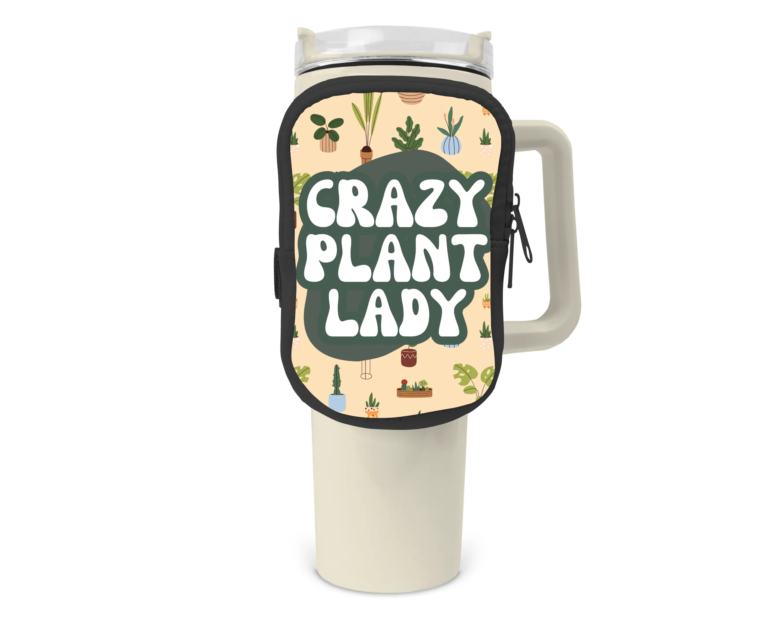 Crazy Plant Lady Zippered Pouch/Bag For 40oz Tumbler