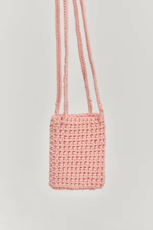 Crochet shoulders bag - Pink