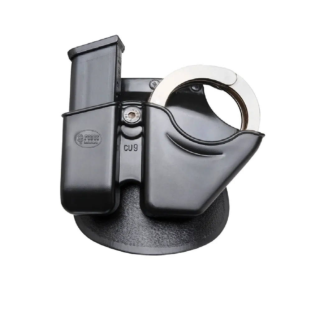 CU9 COMBO PORTA CARGADOR PORTA ESPOSAS 9mm MARCA FOBUS