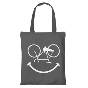 Cycling make me smile, Cycling Canvas Tote Bag