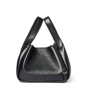 Dumpling Logo Shoulder Bag, Black