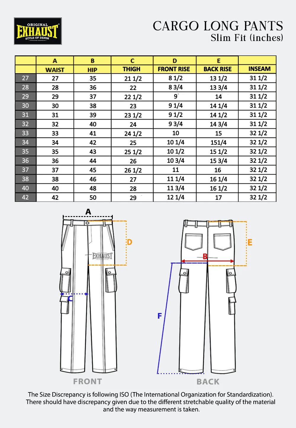 EXHAUST CARGO LONG PANTS [SLIM FIT] 1591