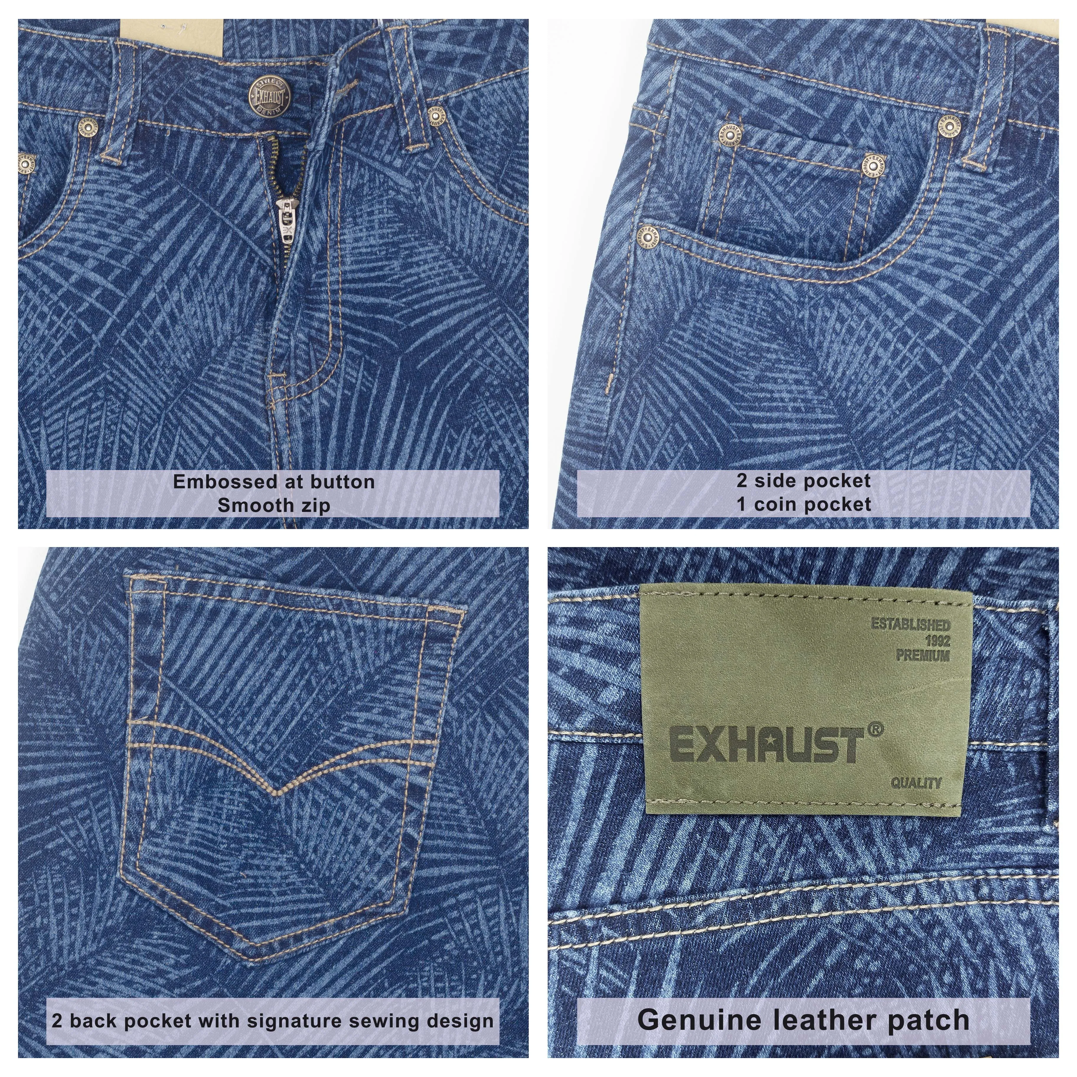 EXHAUST JEANS SHORT PANTS [SLIM FIT] 1554