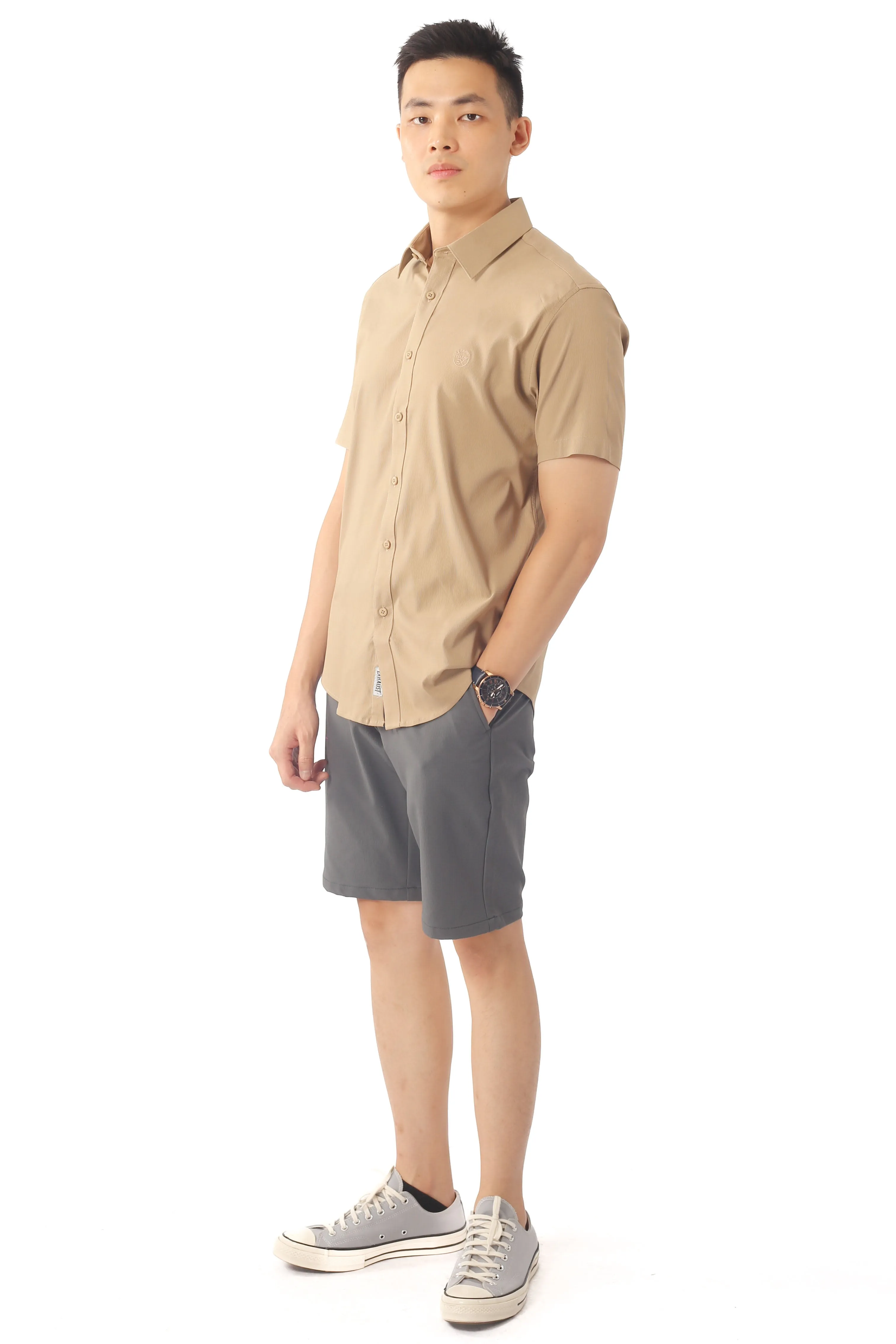 EXHAUST MEN'S CHINO SHORT PANTS [STRAIGHT CUT] 1720