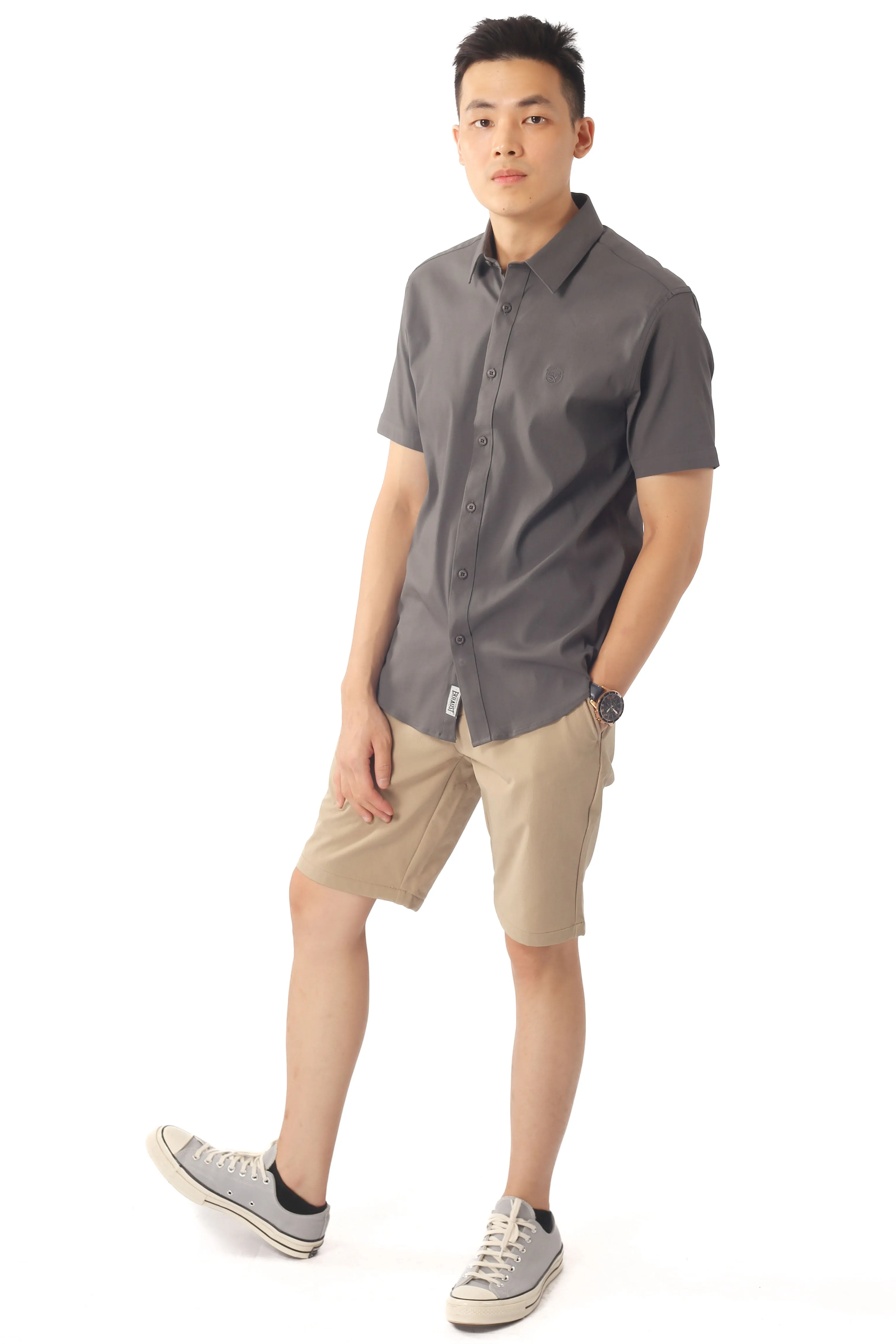 EXHAUST MEN'S CHINO SHORT PANTS [STRAIGHT CUT] 1720