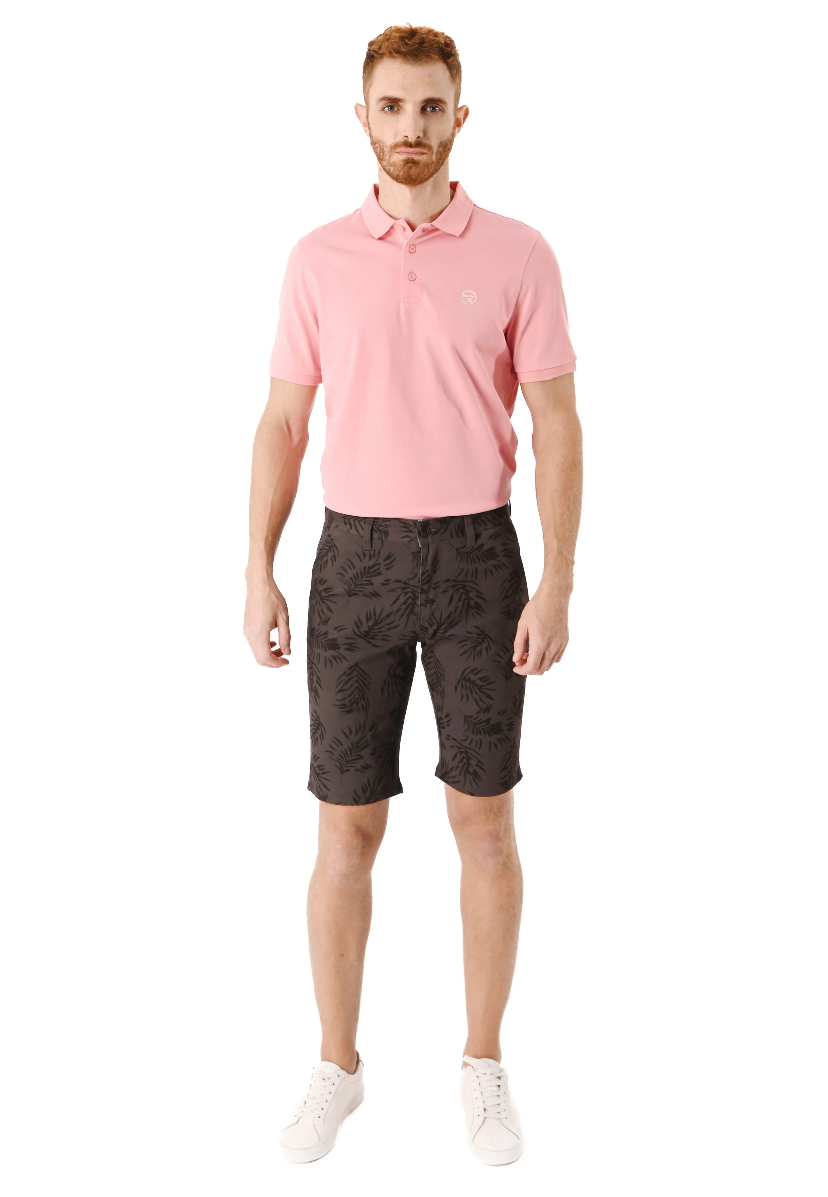 EXHAUST Men's Cotton Short Pants [Slim Fit] 1475