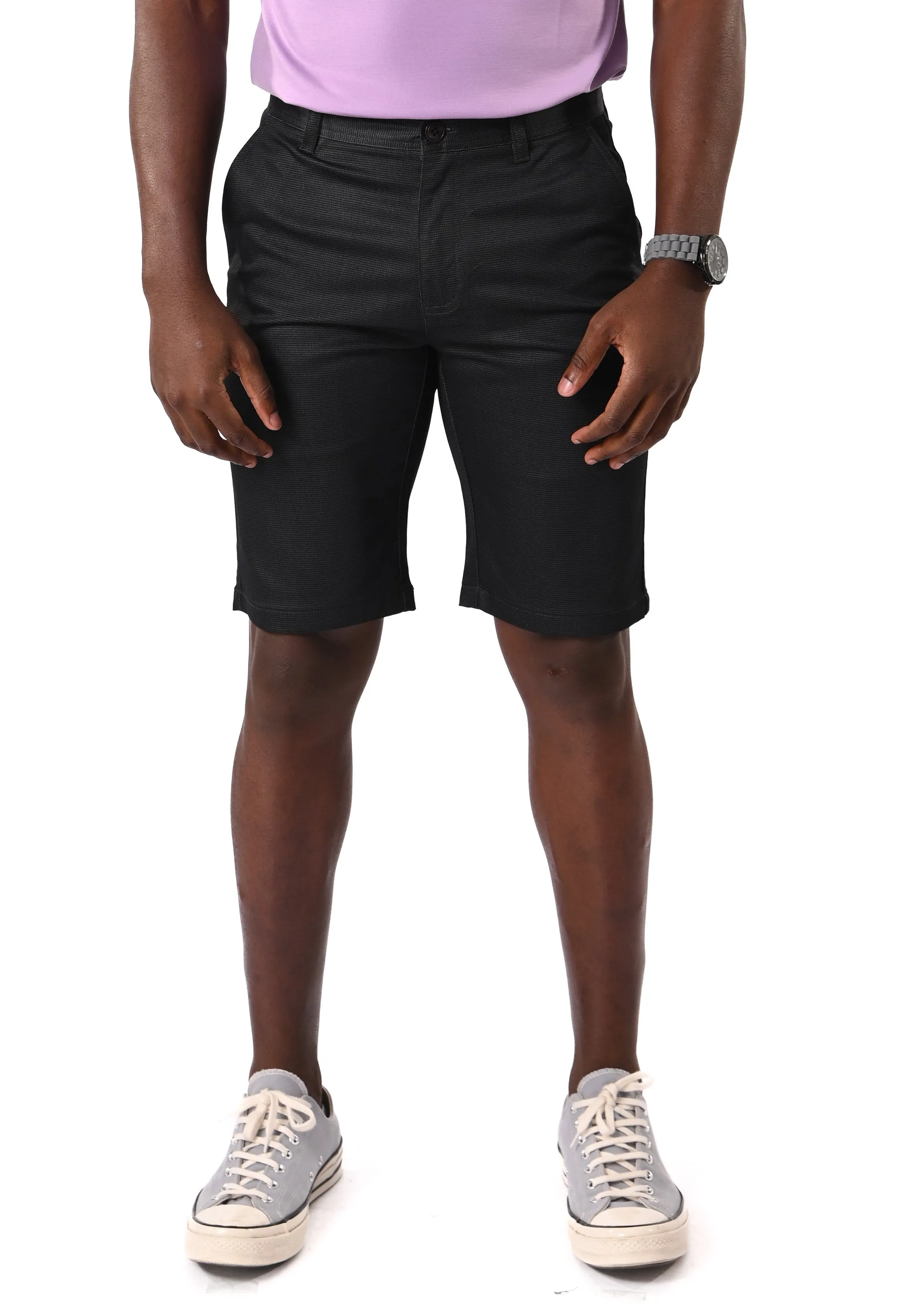 EXHAUST MEN'S COTTON SHORT PANTS [Straight Cut] 1466