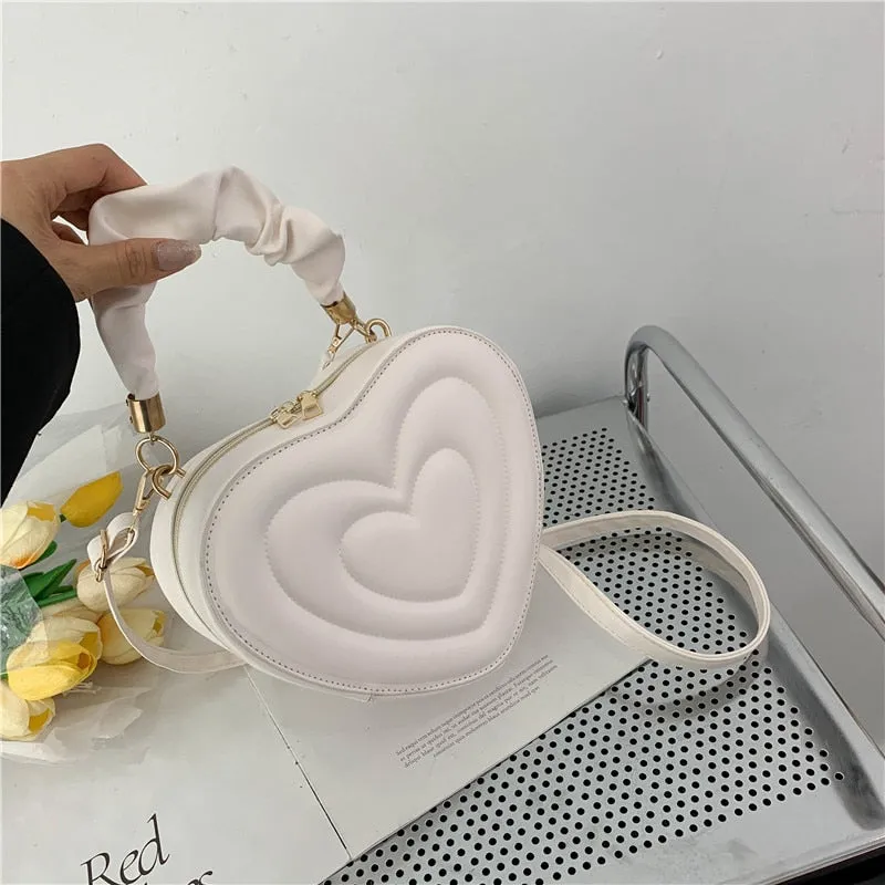 Fashion Love Heart Shape Shoulder Bag