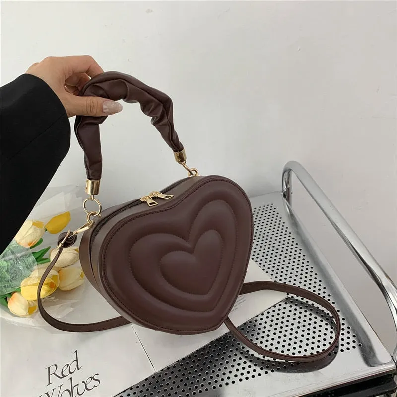 Fashion Love Heart Shape Shoulder Bag